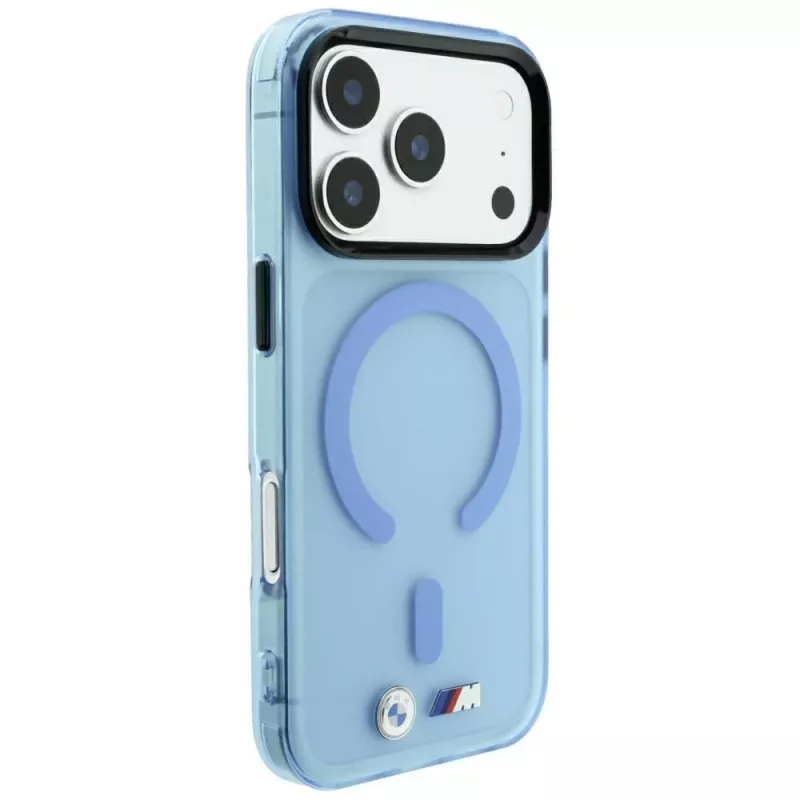 BMW M IML Frosted kotelo metallilogolla & MagSafe iPhone 18 Pro Max / 17 Pro Max - sininen