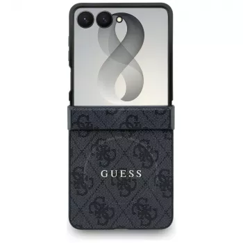 GUESS 4G Classic MagSafe -kotelo Samsung Galaxy Z Flip8 - musta