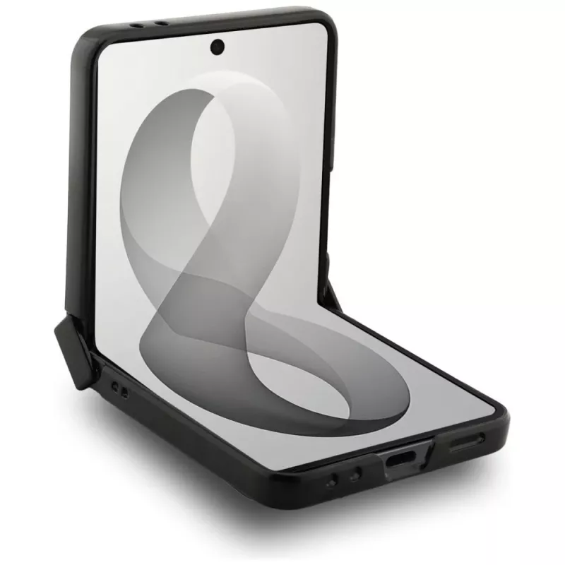 GUESS 4G Classic MagSafe -kotelo Samsung Galaxy Z Flip8 - musta