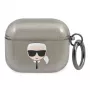 Karl Lagerfeld KLA3UKHGK AirPods 3 kotelo musta glitter Karl's Head