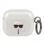 Karl Lagerfeld KLA3UKHGS AirPods 3 kotelo hopea glitter Karl's Head