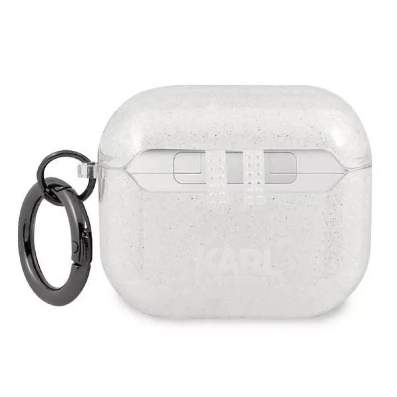 Karl Lagerfeld KLA3UKHGS AirPods 3 kotelo hopea glitter Karl's Head