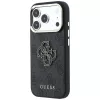 GUESS 4G & Big Resin Logo -kotelo iPhone 17 Pro Max / 18 Pro Max - musta