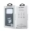 Karl Lagerfeld IML Choupette Body Sketch Print MagSafe -kotelo iPhone 18 Pro Max / 17 Pro Max - musta