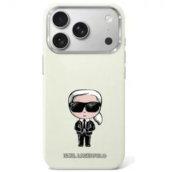 Karl Lagerfeld Smooth Ikonik Sketch MagSafe -kotelo iPhone 18 Pro / 17 Pro beige