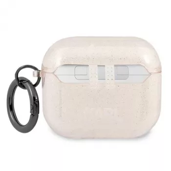 Karl Lagerfeld KLA3UKHGD AirPods 3 kotelo glitter kulta Karl's Head