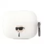 Karl Lagerfeld KLAPRUNIKH AirPods Pro kotelo valkoinen silikoni Karl Head 3D