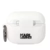 Karl Lagerfeld KLAPRUNIKH AirPods Pro kotelo valkoinen silikoni Karl Head 3D