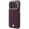 BMW Sign Inclined Deboss Letters MagSafe -kotelo iPhone 18 Pro Max / 17 Pro Max - burgundinpunainen