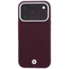 BMW Sign Inclined Deboss Letters MagSafe -kotelo iPhone 18 Pro Max / 17 Pro Max - burgundinpunainen
