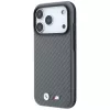 BMW M Carbon Metal Logo MagSafe -kotelo iPhone 18 Pro Max / 17 Pro Max - harmaa
