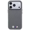 BMW M Carbon Metal Logo MagSafe -kotelo iPhone 18 Pro Max / 17 Pro Max - harmaa
