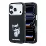 Karl Lagerfeld IML Choupette Body Sketch Print MagSafe -kotelo iPhone 18 Pro / 17 Pro - musta