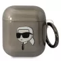 Karl Lagerfeld KLA2HNIKTCK AirPods 1/2 kotelo musta Karl's Head