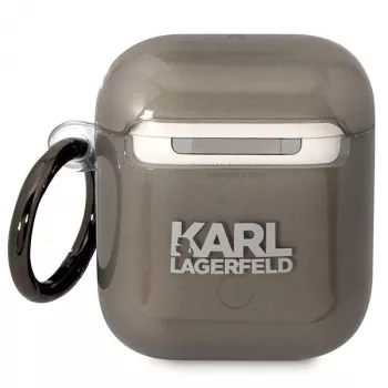 Karl Lagerfeld KLA2HNIKTCK AirPods 1/2 kotelo musta Karl's Head