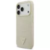 GUESS Croco Triangle Logo MagSafe -kotelo iPhone 17 Pro - kulta