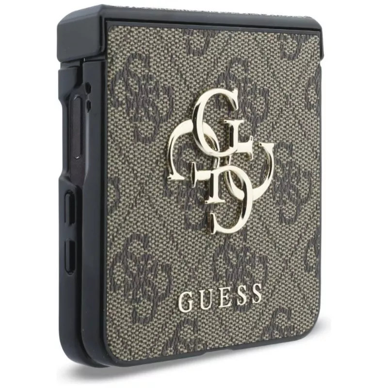 GUESS Big 4G Logo -kovakotelo Samsung Galaxy Z Flip4 - ruskea