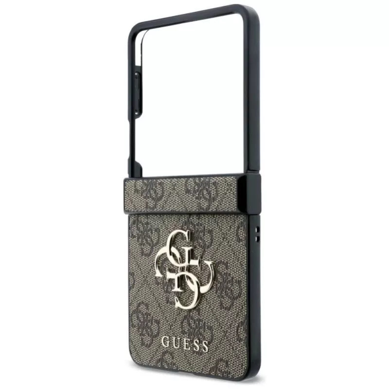 GUESS Big 4G Logo -kovakotelo Samsung Galaxy Z Flip4 - ruskea