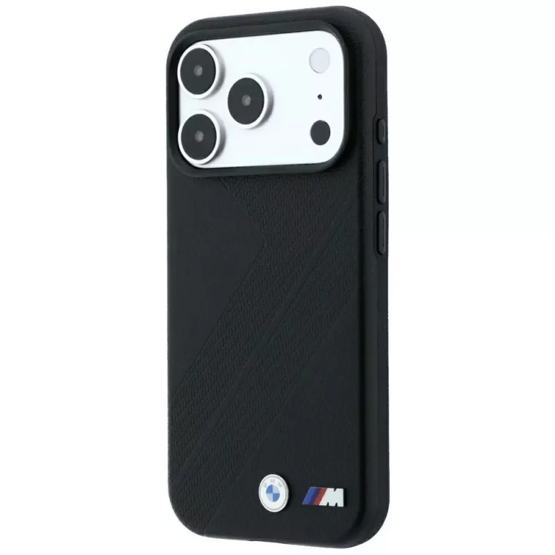 BMW M Tire Track Metall-Logo MagSafe -kotelo iPhone 18 Pro Max / 17 Pro Max - musta
