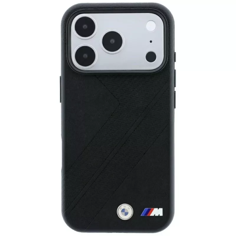 BMW M Tire Track Metall-Logo MagSafe -kotelo iPhone 18 Pro Max / 17 Pro Max - musta