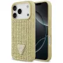 GUESS Rhinestone Triangle Logo -kotelo iPhone 17 Pro - kulta