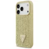 GUESS Rhinestone Triangle Logo -kotelo iPhone 17 Pro - kulta
