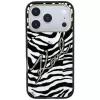 Karl Lagerfeld IML Signature Zebra Glitter MagSafe -kotelo iPhone 18 Pro / 17 Pro - kulta