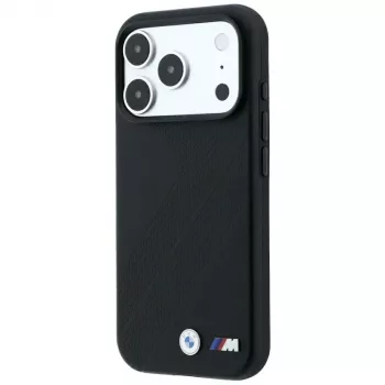 BMW M Tire Track Metal Logo MagSafe -kotelo iPhone 18 Pro / 17 Pro - musta