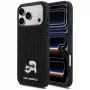 Karl Lagerfeld Rhinestones Karl & Choupette Pin -kotelo iPhone 17 Pro Max - musta