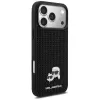 Karl Lagerfeld Rhinestones Karl & Choupette Pin -kotelo iPhone 17 Pro Max - musta