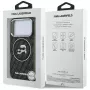 Karl Lagerfeld IML Glitter Karl & Choupette Heads Logo MagSafe -kotelo iPhone 17 Pro musta
