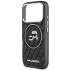 Karl Lagerfeld IML Glitter Karl & Choupette Heads Logo MagSafe -kotelo iPhone 17 Pro musta