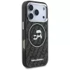 Karl Lagerfeld IML Glitter Karl & Choupette Heads Logo MagSafe -kotelo iPhone 17 Pro musta