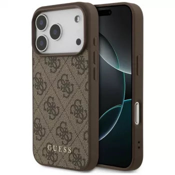 GUESS 4G Classic -kotelo iPhone 18 Pro / 17 Pro - ruskea