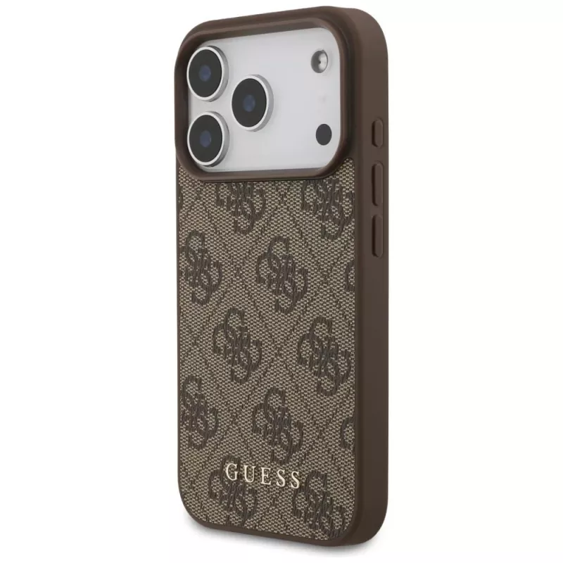 GUESS 4G Classic -kotelo iPhone 18 Pro / 17 Pro - ruskea
