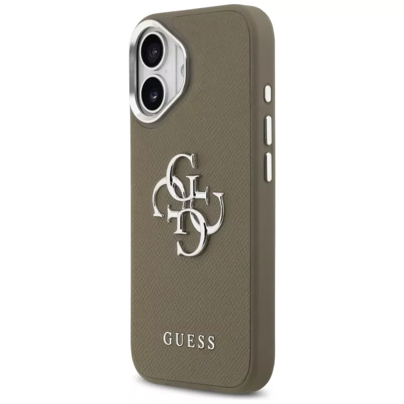 Guess Grained Big 4G Classic Logo -kotelo Apple iPhone 17 - ruskea