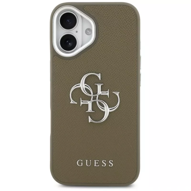 Guess Grained Big 4G Classic Logo -kotelo Apple iPhone 17 - ruskea