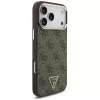 GUESS 4G Triangle Logo MagSafe -kotelo iPhone 18 Pro Max / 17 Pro Max - ruskea