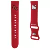 Hello Kitty yleinen silikoniranneke 22 mm punainen Kitty-pää