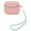 GUESS GUACAPLSVSPG AirPods Pro -kotelo silikoni vintage pinkki vihreä