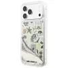 Karl Lagerfeld Liquid Glitter Beach & Sand -kotelo iPhone 18 Pro Max / 17 Pro Max – beige
