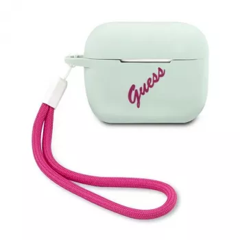 GUESS Vintage silikonikotelo AirPods Pro - sininen fuksia