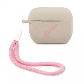 GUESS Vintage silikonikotelo Apple AirPods Pro - harmaa pinkki
