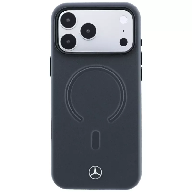 Mercedes nahka 3D MagSafe -kotelo iPhone 18 Pro Max / 17 Pro Max - antrasiitti