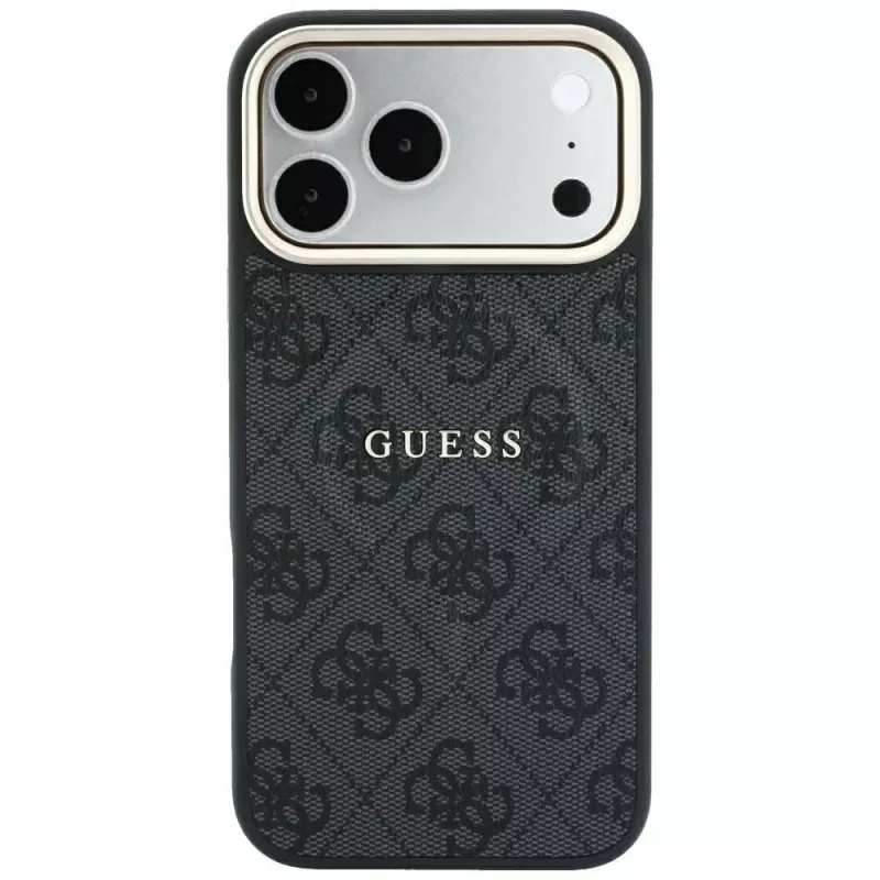GUESS Embossed 4G Classic MagSafe -kotelo iPhone 17 Pro / 18 Pro - musta