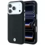 BMW Sign Deboss Quilted Metal Logo MagSafe-suojakuori iPhone 18 Pro Max -puhelimelle, antrasiitti