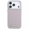 Karl Lagerfeld Grained Mono Resin Logo MagSafe -kotelo iPhone 18 Pro / 17 Pro - pinkki