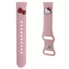 Hello Kitty yleinen silikoniranneke Kitty-pää-aiheella, pinkki, 20 mm