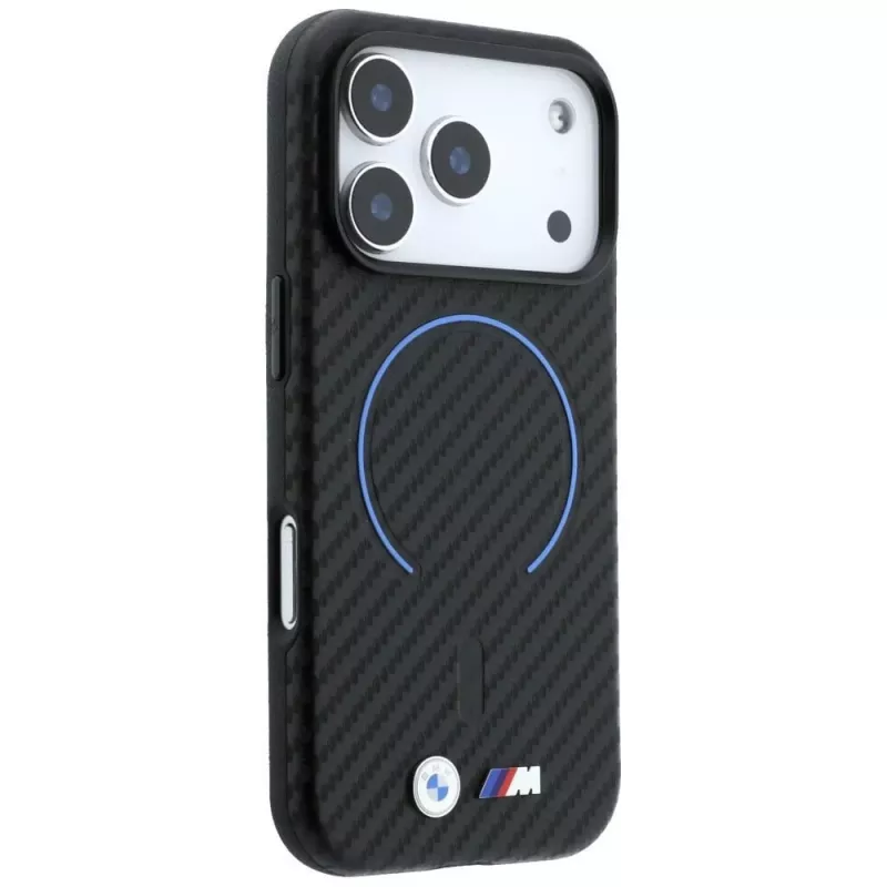 BMW M Carbon Printed Ring MagSafe-kotelo iPhone 18 Pro Max / 17 Pro Max - musta