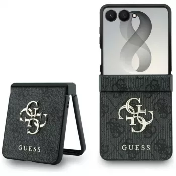 GUESS Big 4G Logo kotelo Samsung Galaxy Z Flip 5 - musta